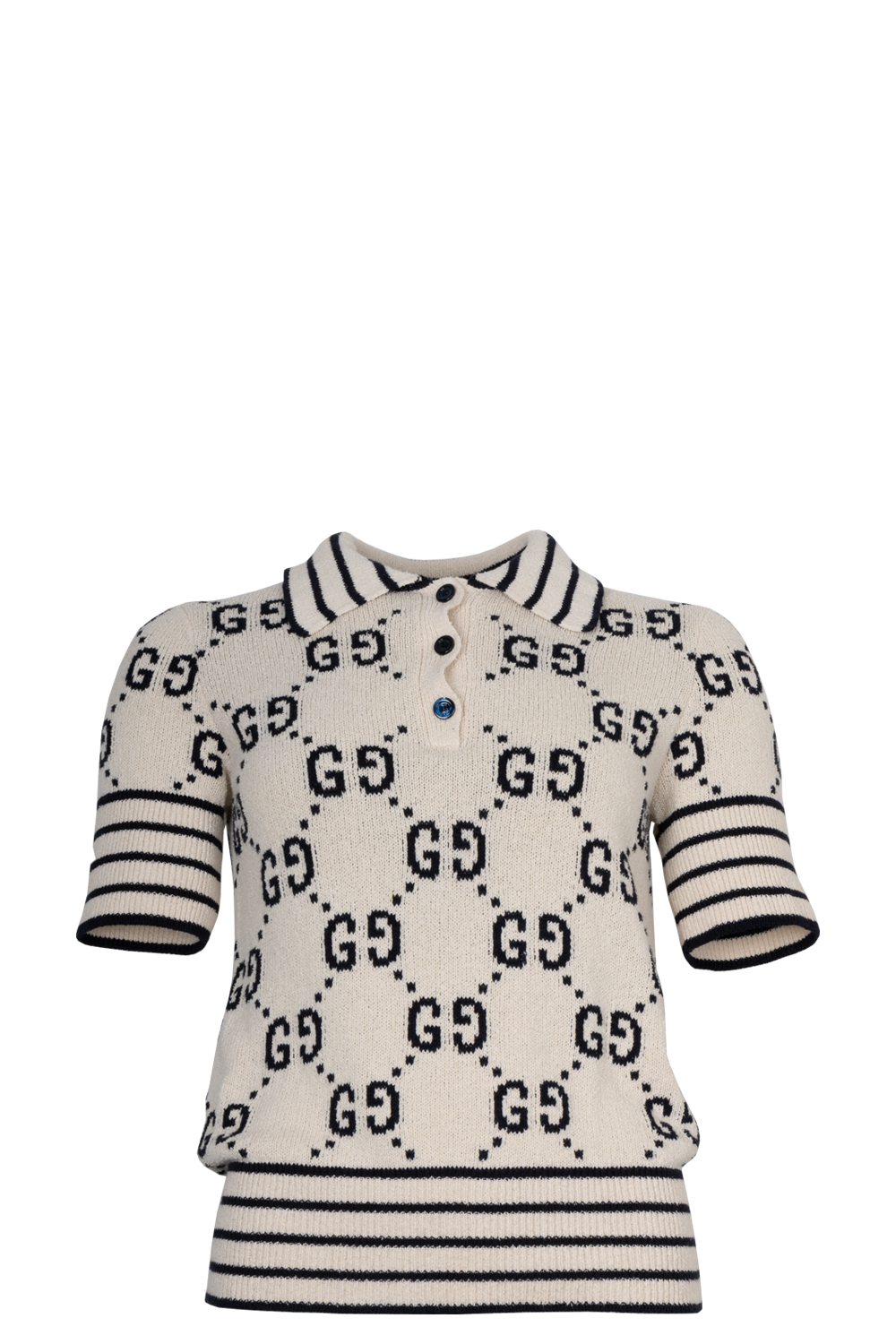 GUCCI Supreme Knit Polo Ivory REAWAKE