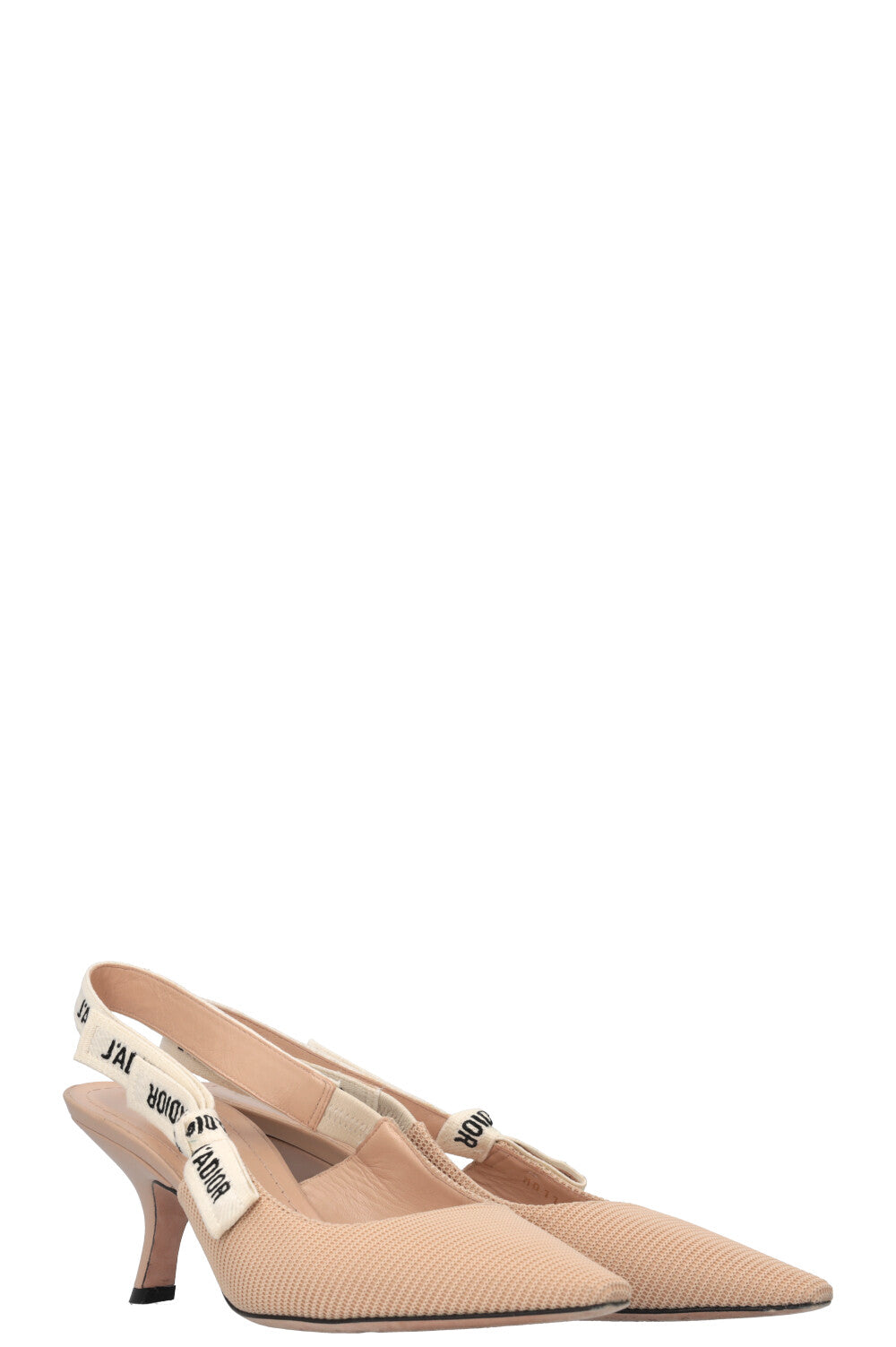 CHRISTIAN DIOR JAdior Slingback Heels Beige REAWAKE