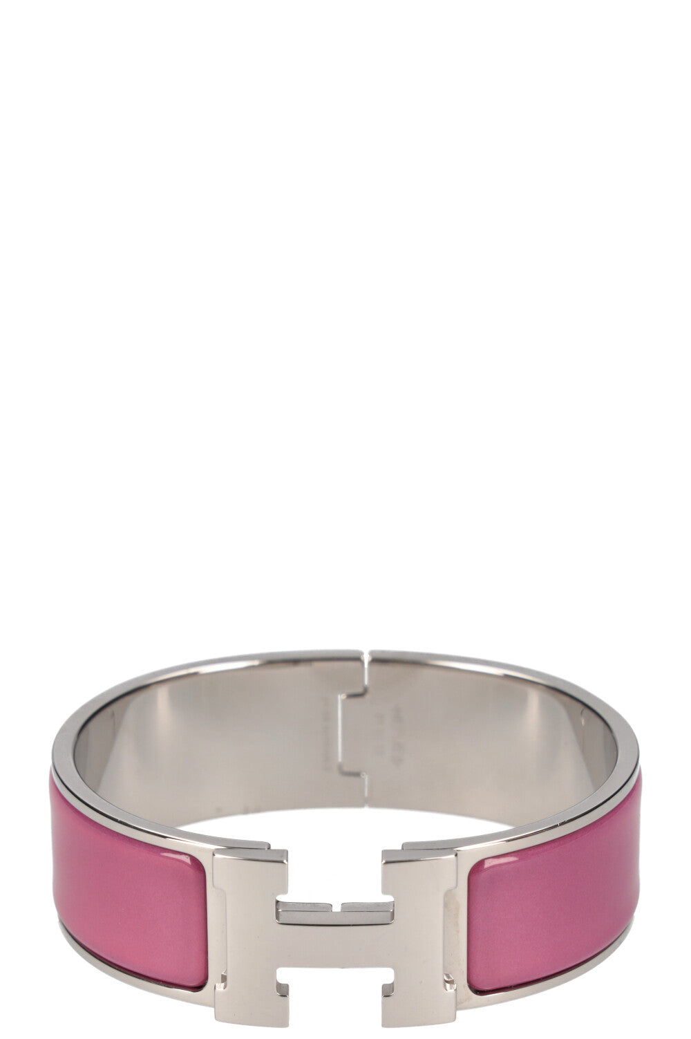 Top Hermès Clic H bracelet in Rose Cendré Armreif