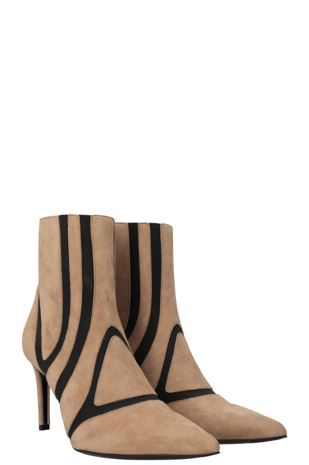 BALENCIAGA Ankle Boots Suede Beige REAWAKE