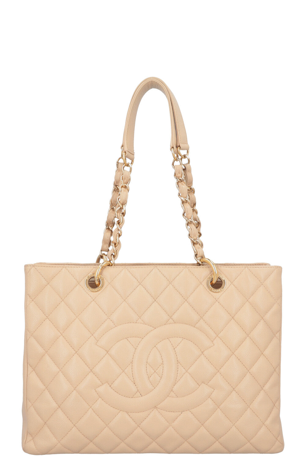 CHANEL GST Tote Bag Beige Caviar REAWAKE