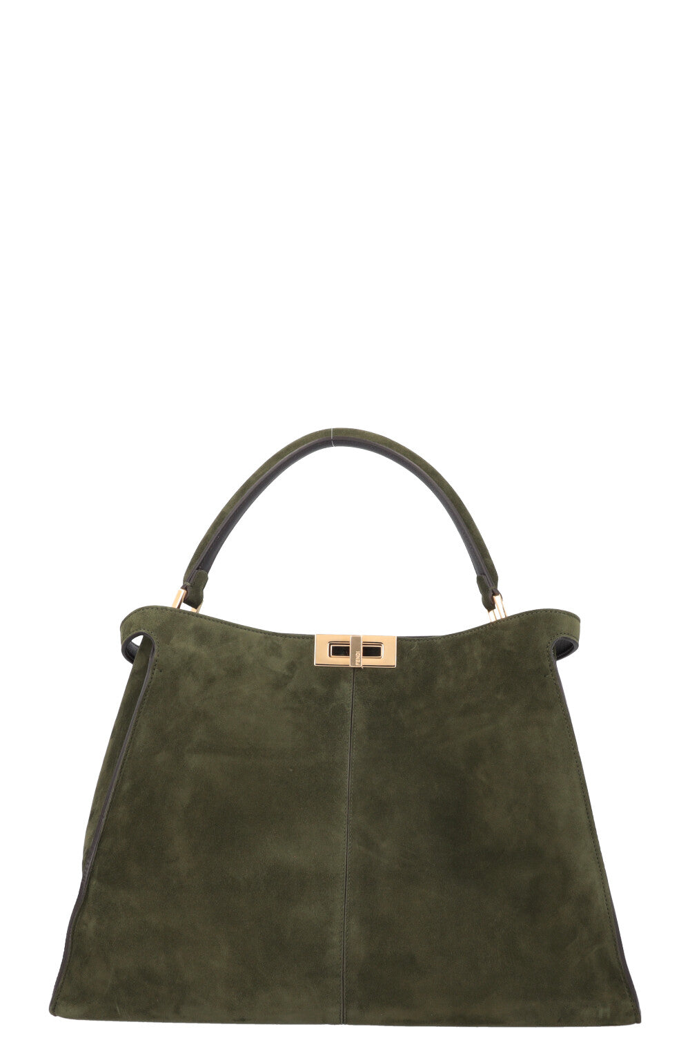 FENDI Large Peekaboo X Lite Bag Suede Green REAWAKE