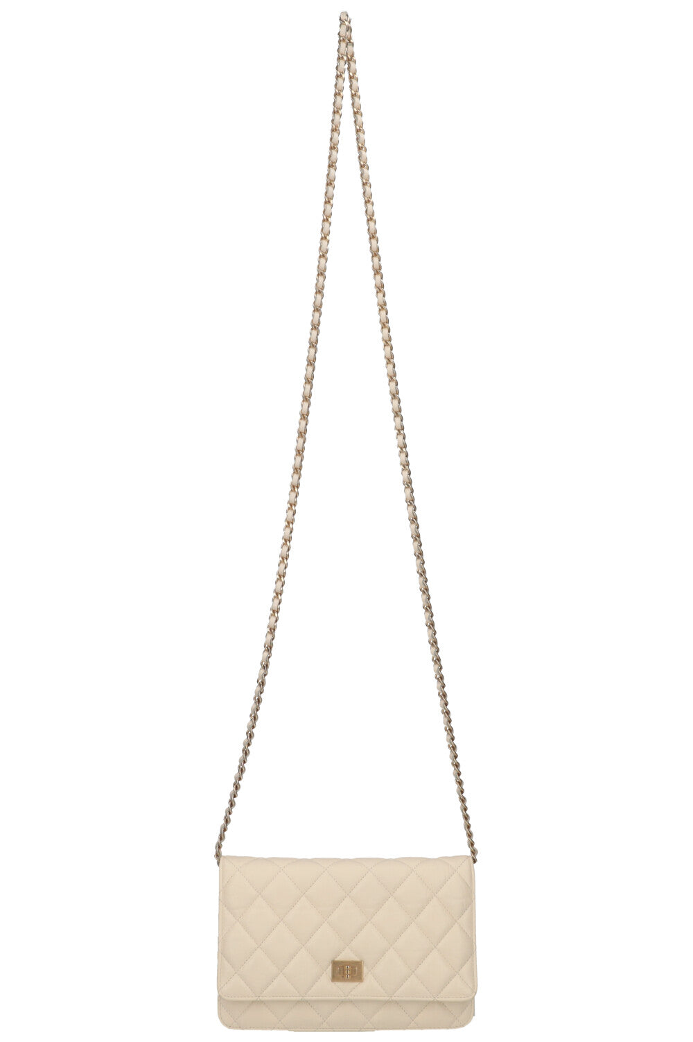 CHANEL 2.55 Wallet on Chain Bag Ivory REAWAKE