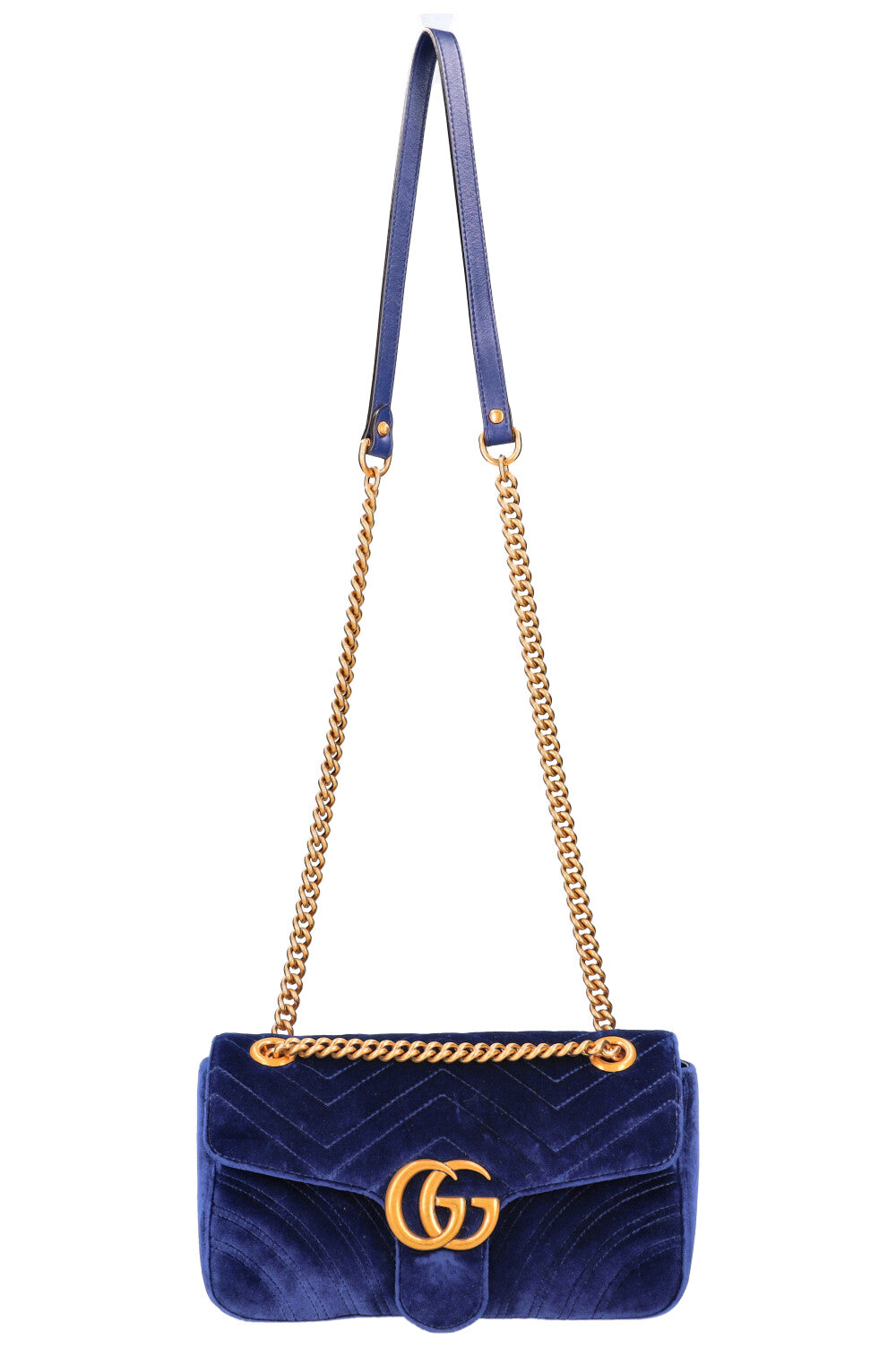 Gucci blue velvet marmont on sale bag