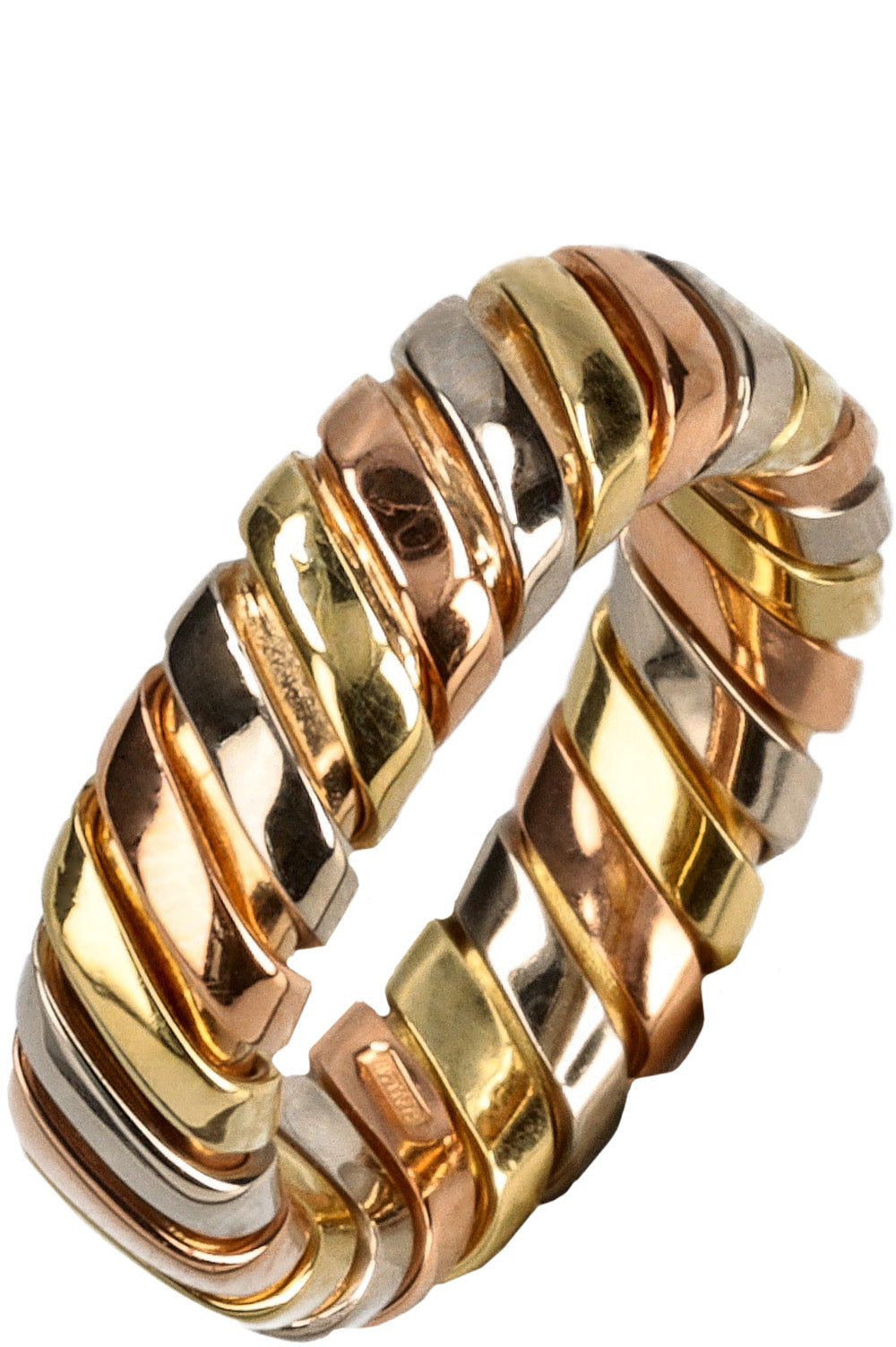 Bulgari tri color discount ring