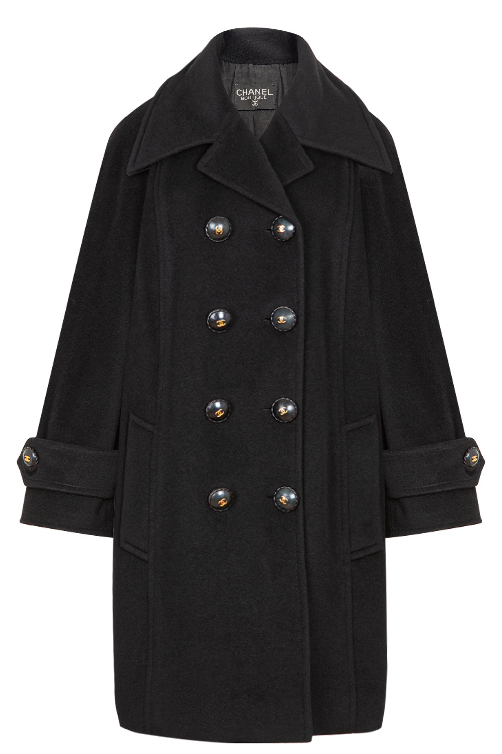 CHANEL Coat Black REAWAKE