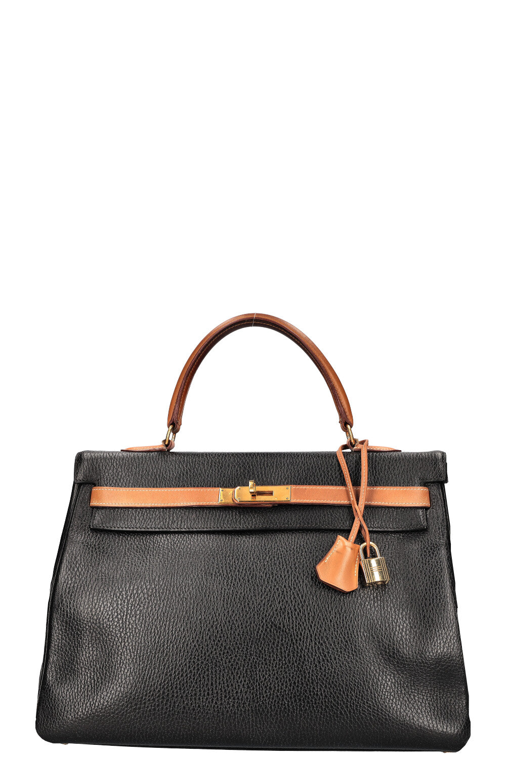 Hermes Kelly Handbag Bicolor Ardennes with Gold Hardware 40 at