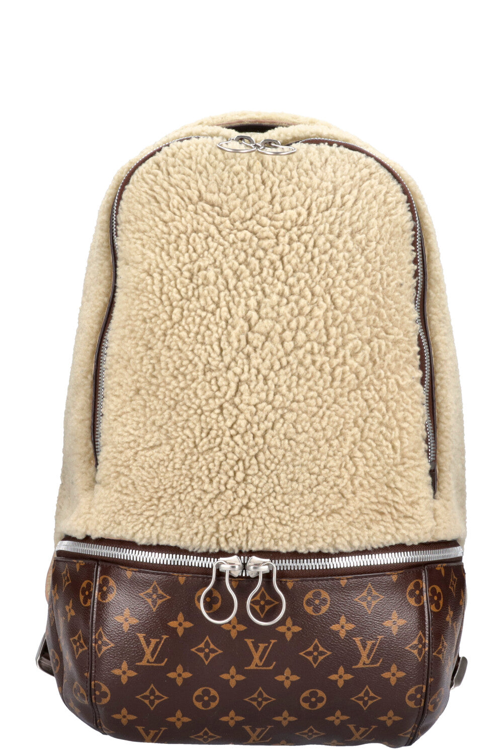 Louis Vuitton Limited Edition Marc Newson Backpack Shearling and Monogram  Canvas