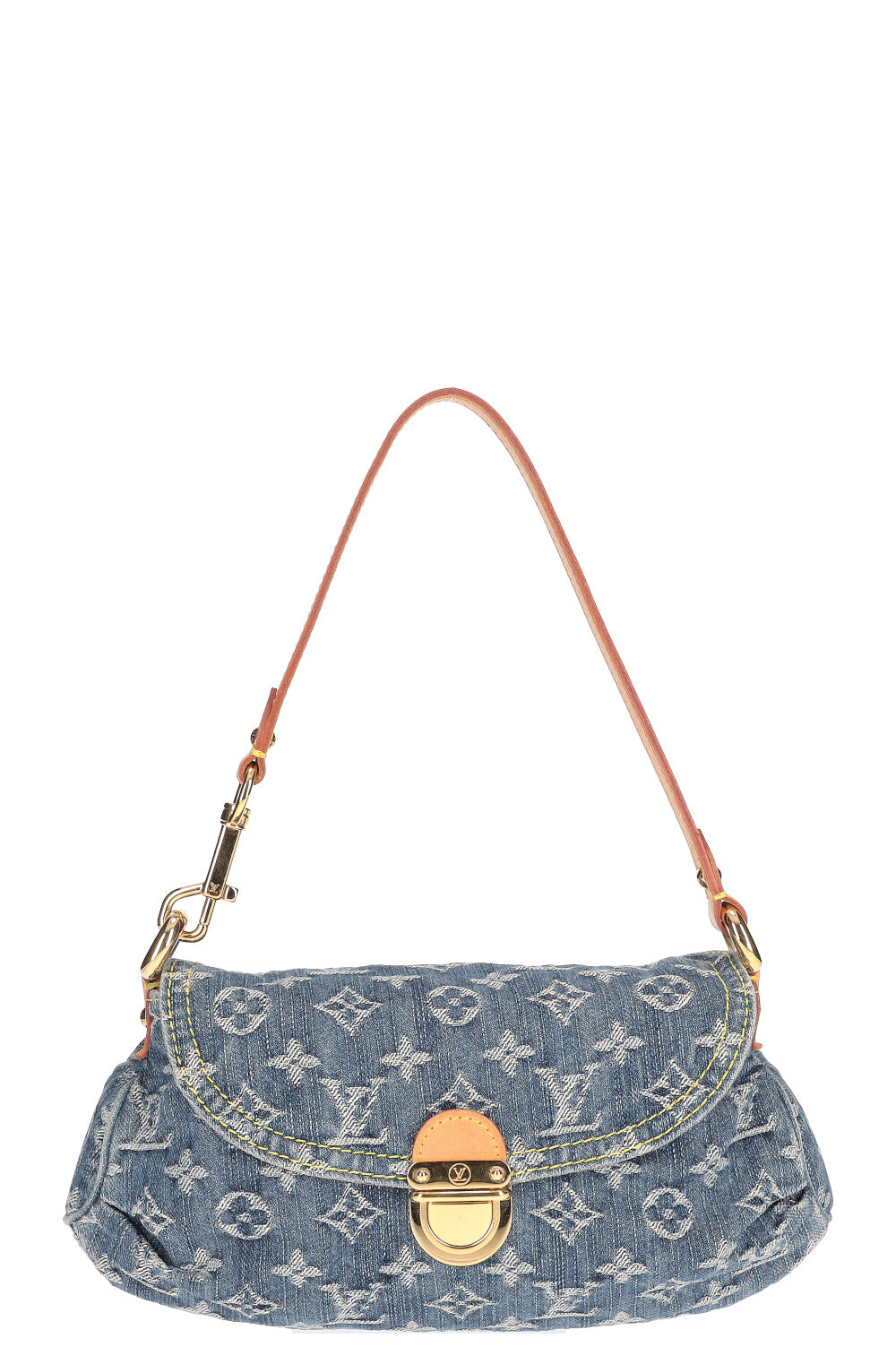 Louis Vuitton Monogram Denim Mini Pleaty - Blue Shoulder Bags