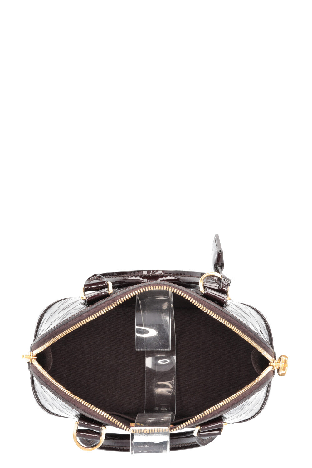 LOUIS VUITTON Alma BB Crossbody Bag Vernis Amarante