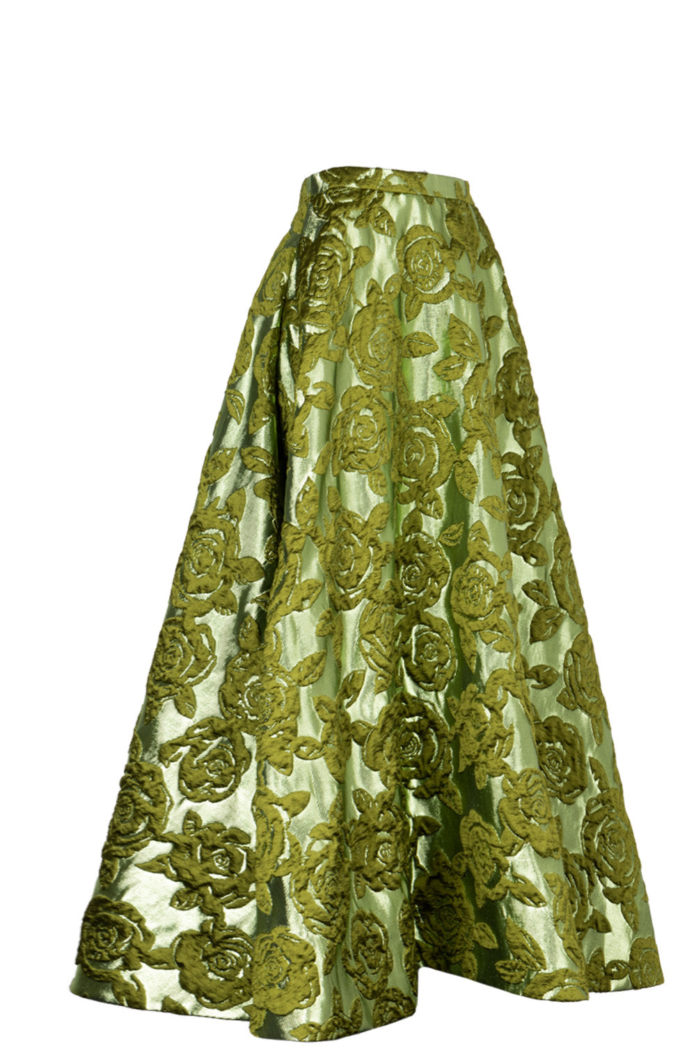 VALENTINO Brocade Skirt Green