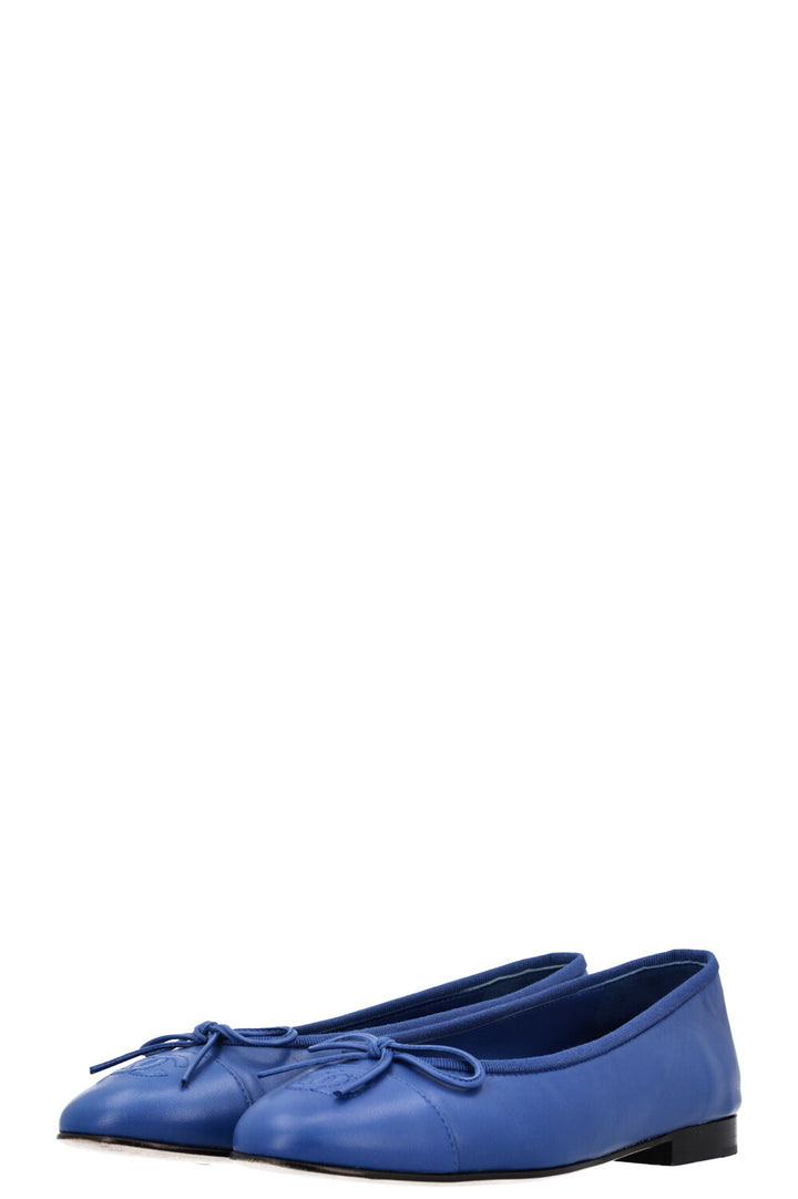 CHANEL Classic Ballerina Flats Blue