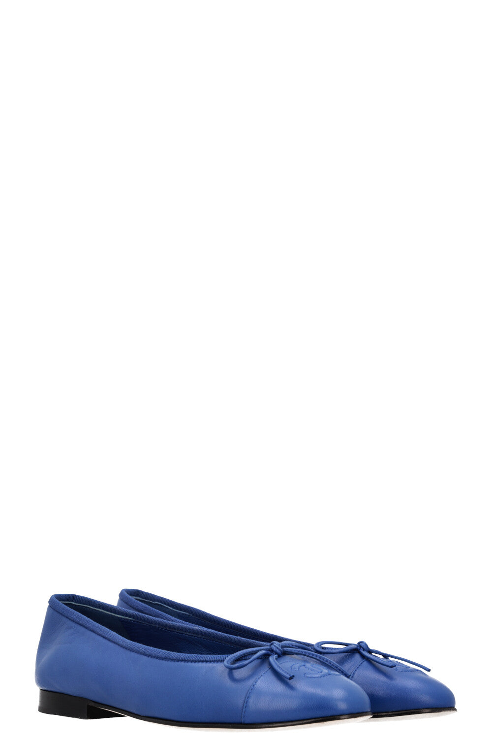 CHANEL Classic Ballerina Flats Blue