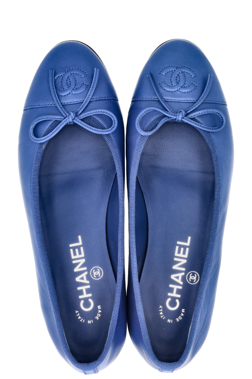 CHANEL Classic Ballerina Flats Blue