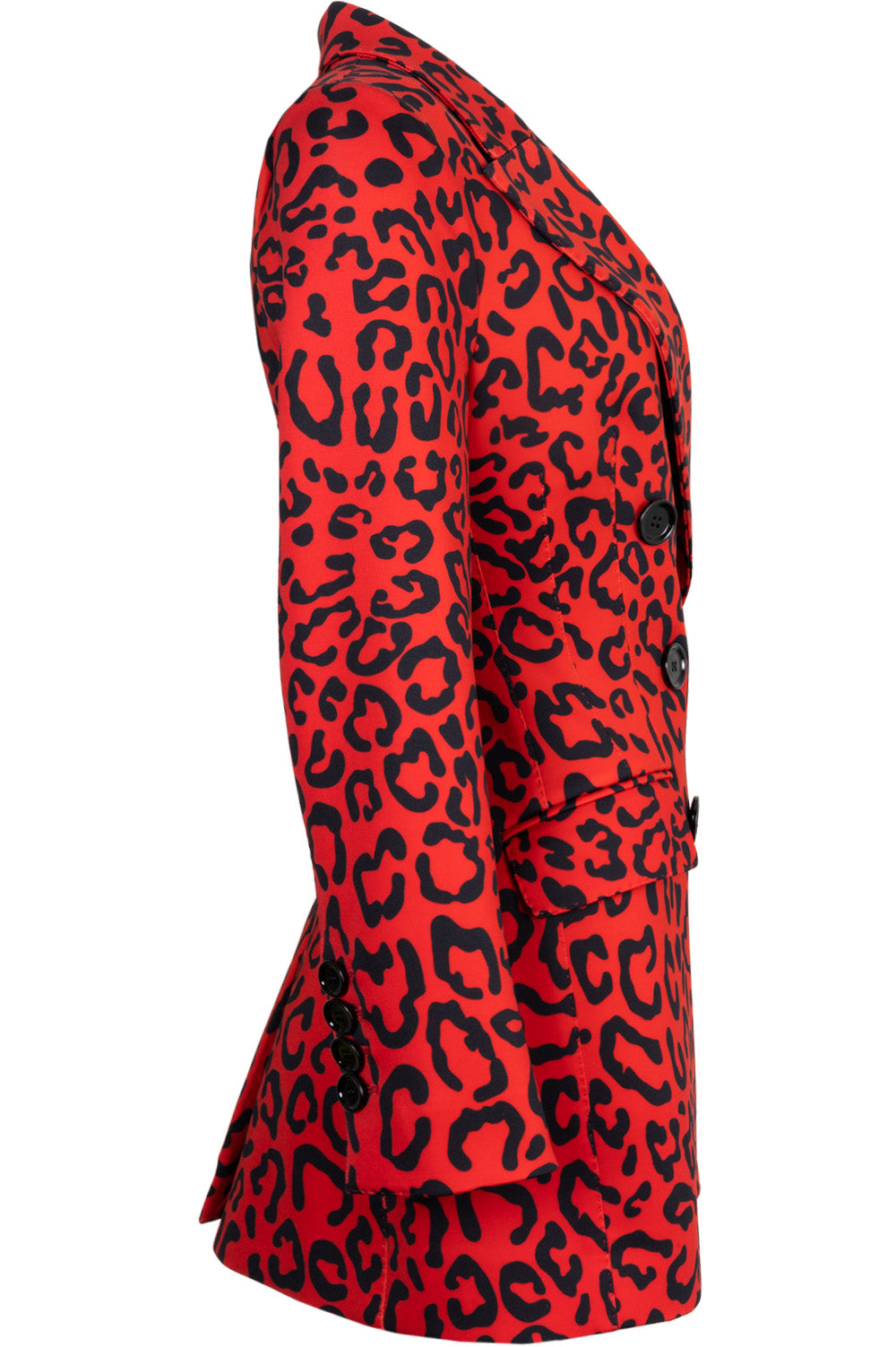 DOCLE&GABBANA Blazer Cheetah Red Black