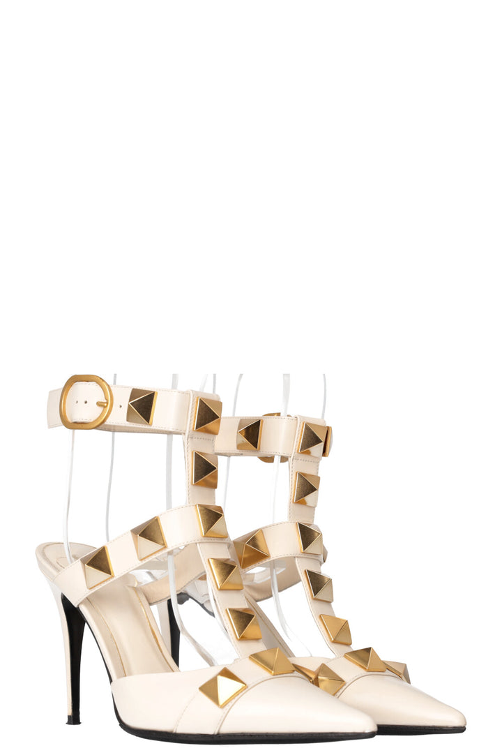 VALENTINO Roman Stud Heels Ivory