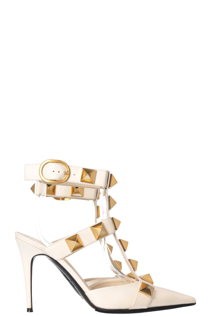 VALENTINO Roman Stud Heels Ivory