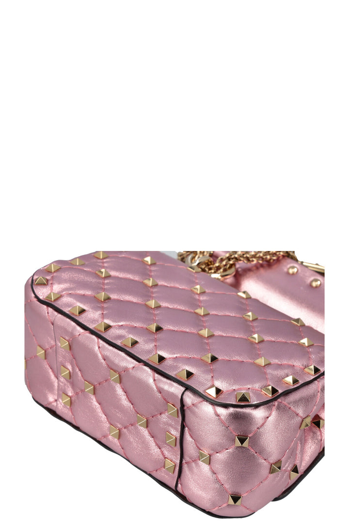 VALENTINO Rockstud Spike Mini Bag Meatllic Pink