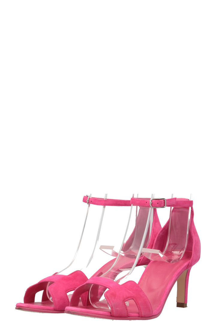 HERMÈS Holy Heels Suede Pink