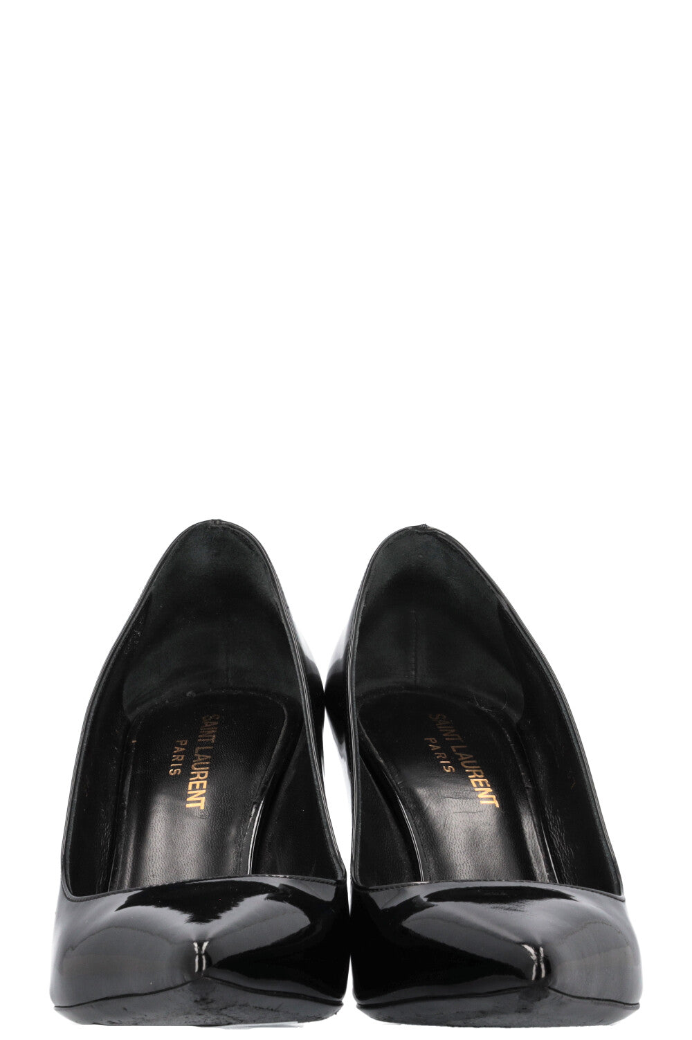 SAINT LAURENT Anja Heels Patent Black