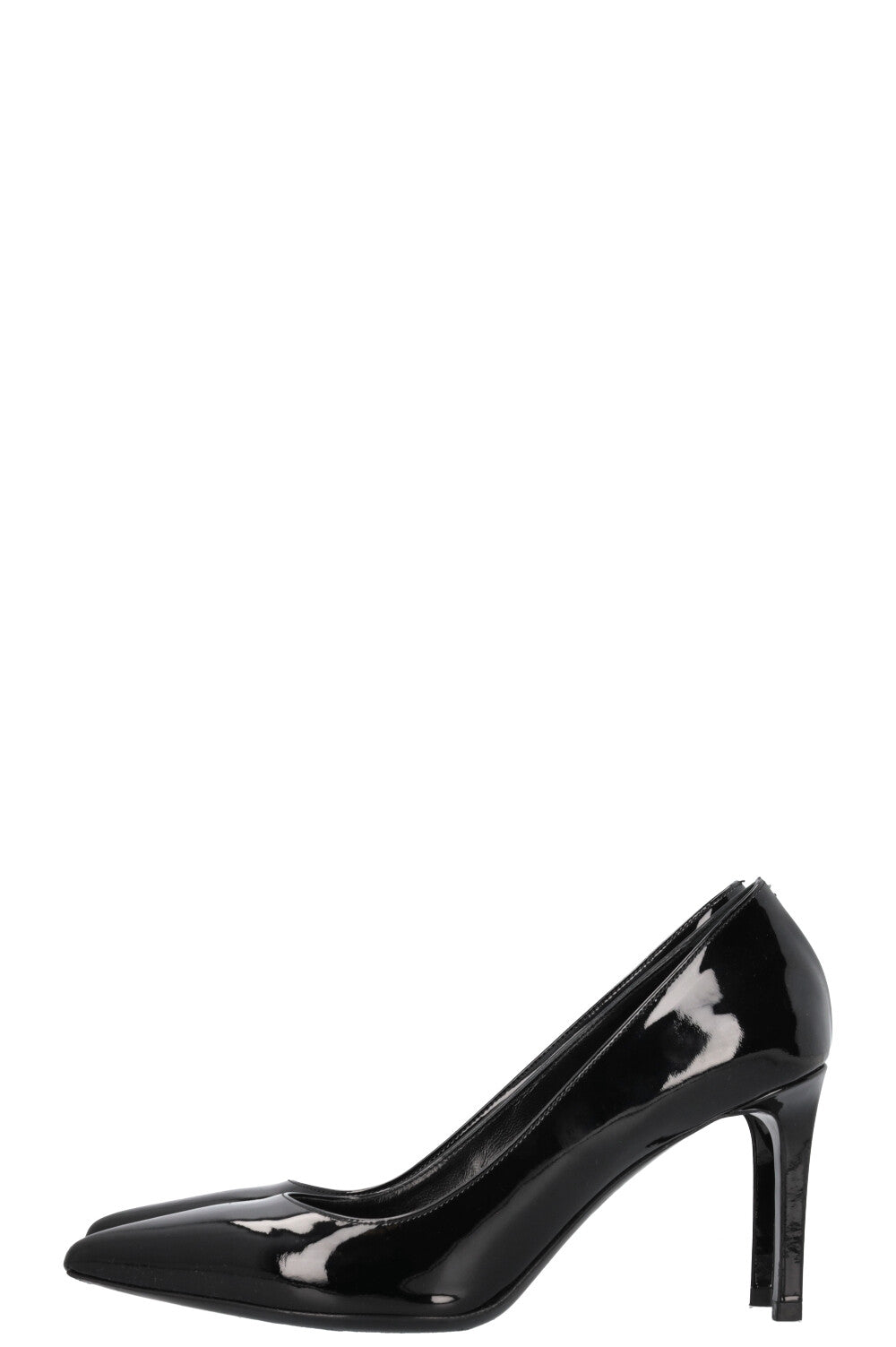 SAINT LAURENT Anja Heels Patent Black