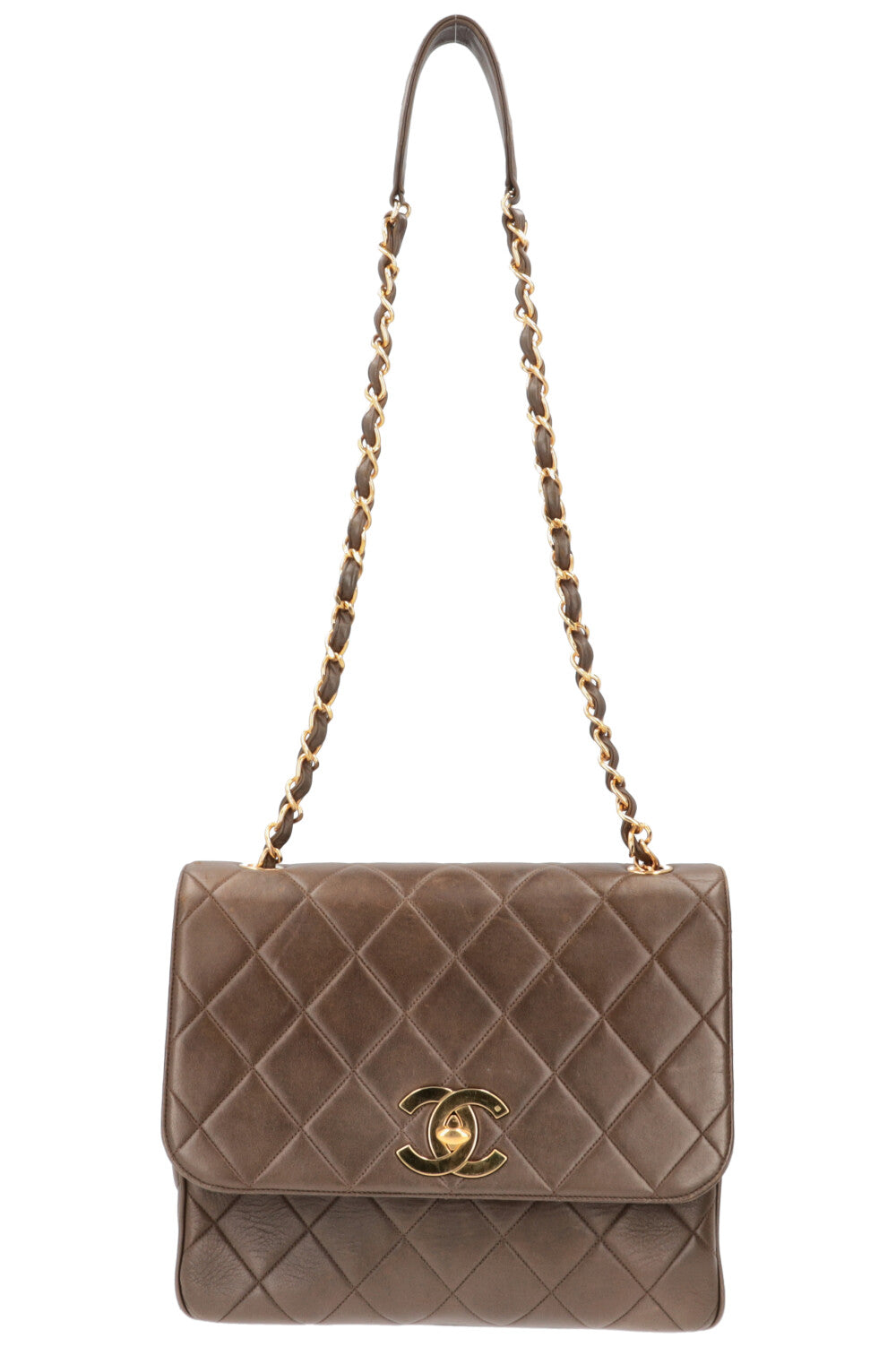 Chanel Vintage Flap Bag Brown