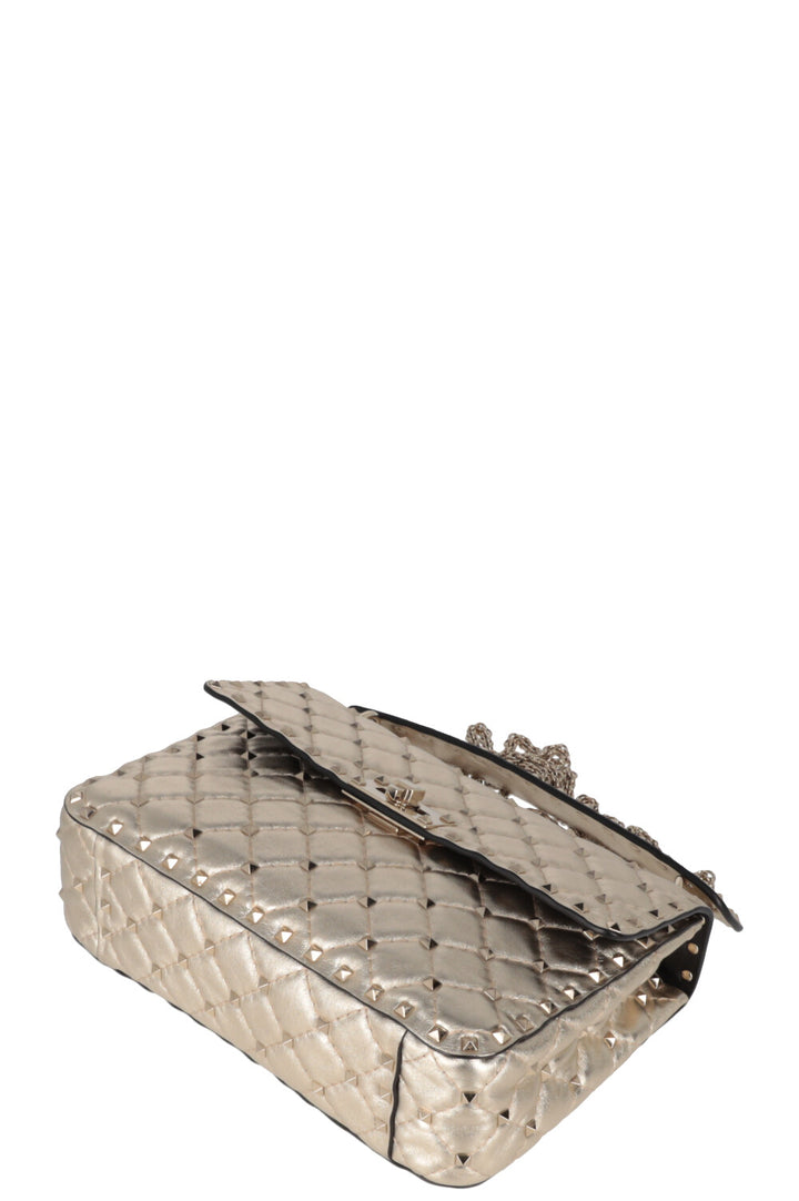 VALENTINO Sac Rockstud Spike Moyen Doré