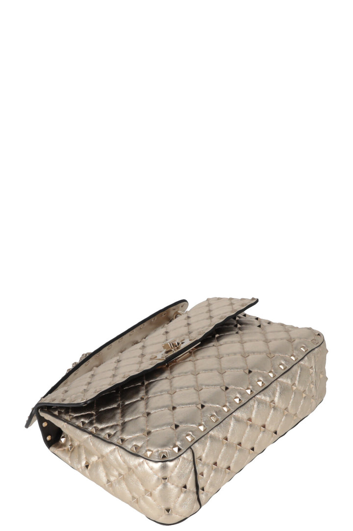 VALENTINO Sac Rockstud Spike Moyen Doré