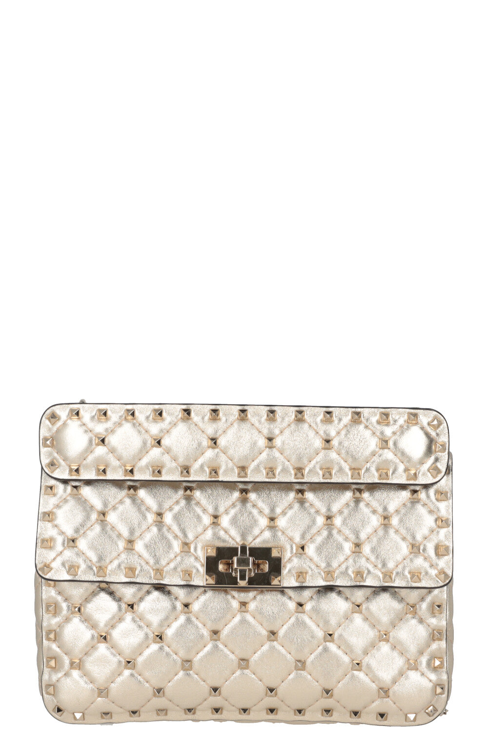 VALENTINO Rockstud Spike Medium Bag Gold