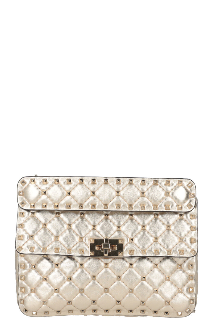 VALENTINO Sac Rockstud Spike Moyen Doré