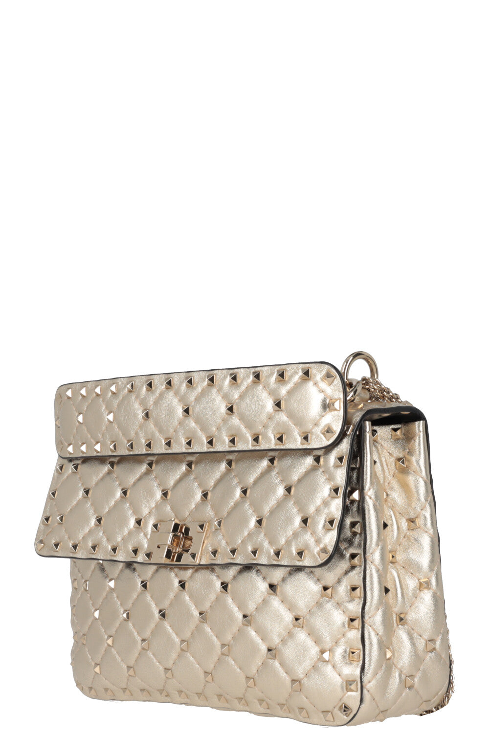 VALENTINO Sac Rockstud Spike Moyen Doré