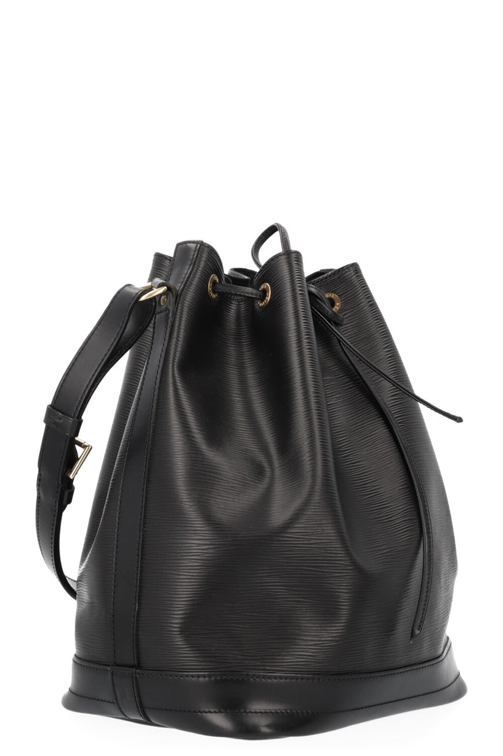 LOUIS VUITTON Grand Sac Noe Cuir Epi Noir