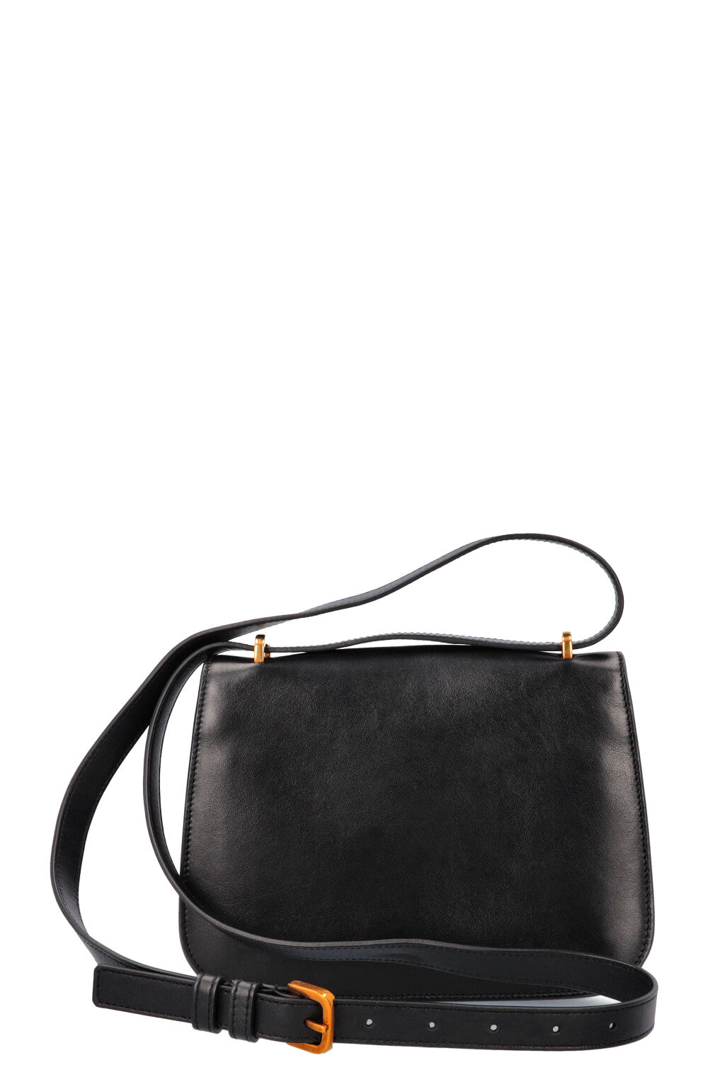 SAINT LAURENT Spontini Bag Leather Black REAWAKE