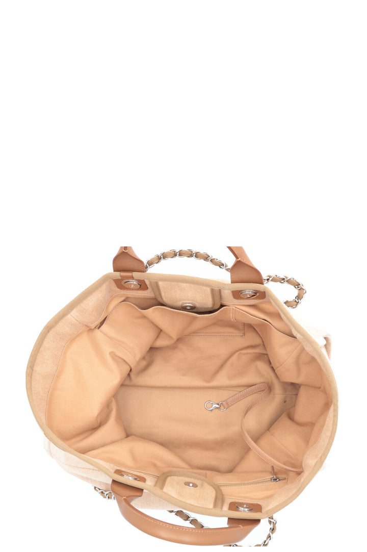 CHANEL Medium Deauville Tote Beige