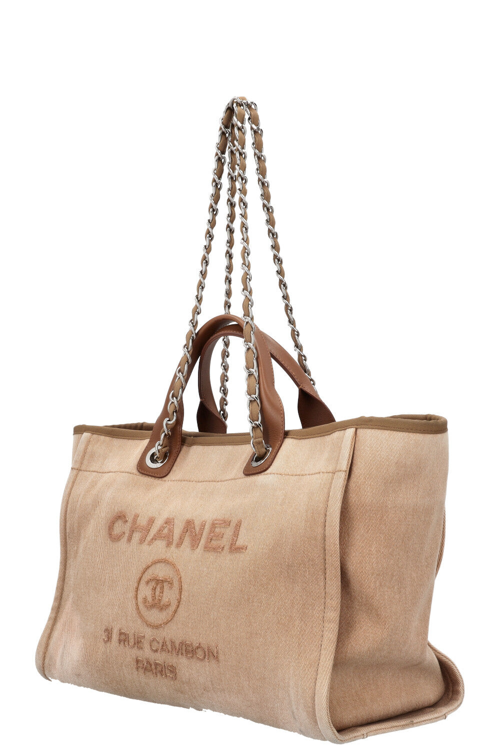 CHANEL Medium Deauville Tote Beige