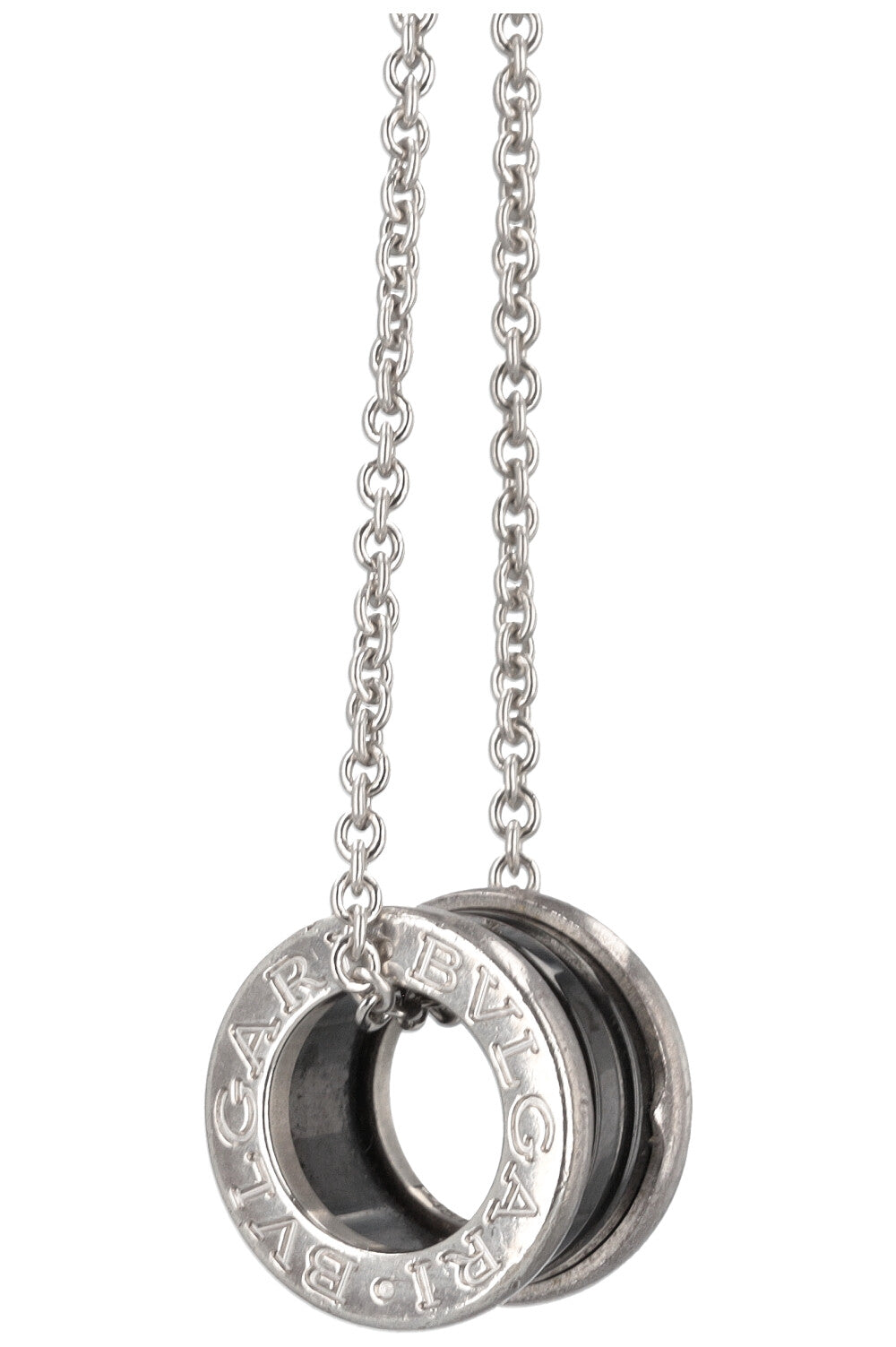 Collier BVLGARI B Zero Noir Argent