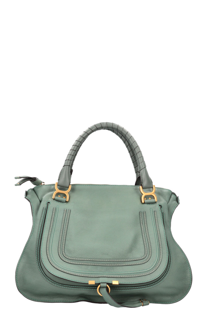 CHLOÈ Marcie Bag Large Leather Green