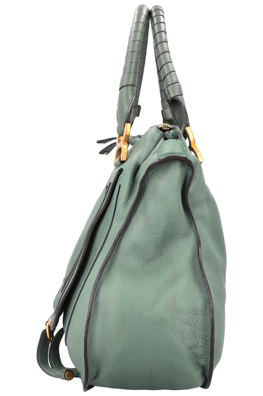 CHLOÈ Marcie Sac Grand Cuir Vert