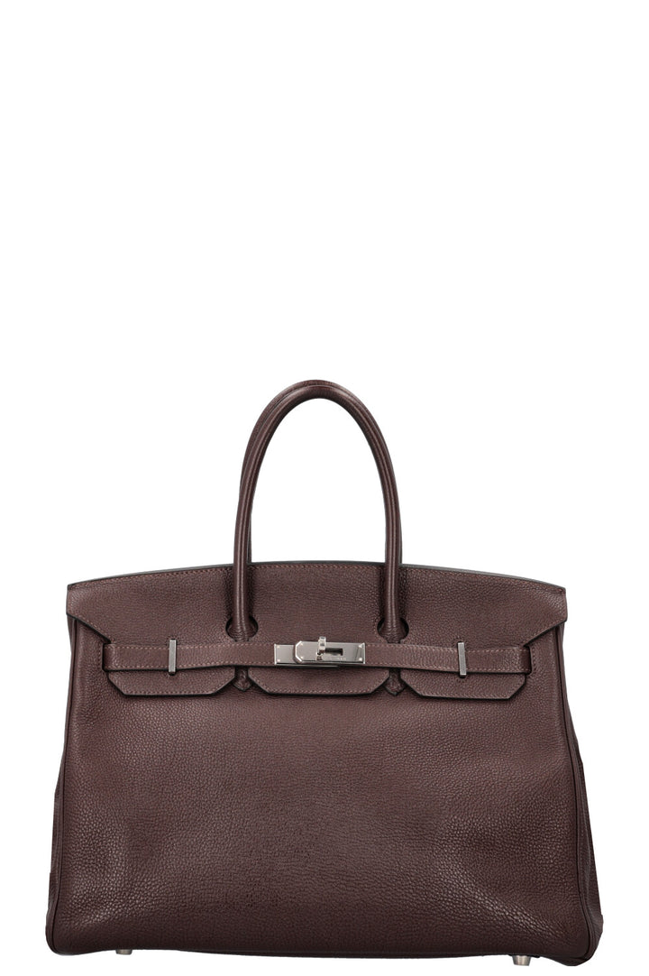 HERMÈS Birkin 35 Togo Chocolat Palladium