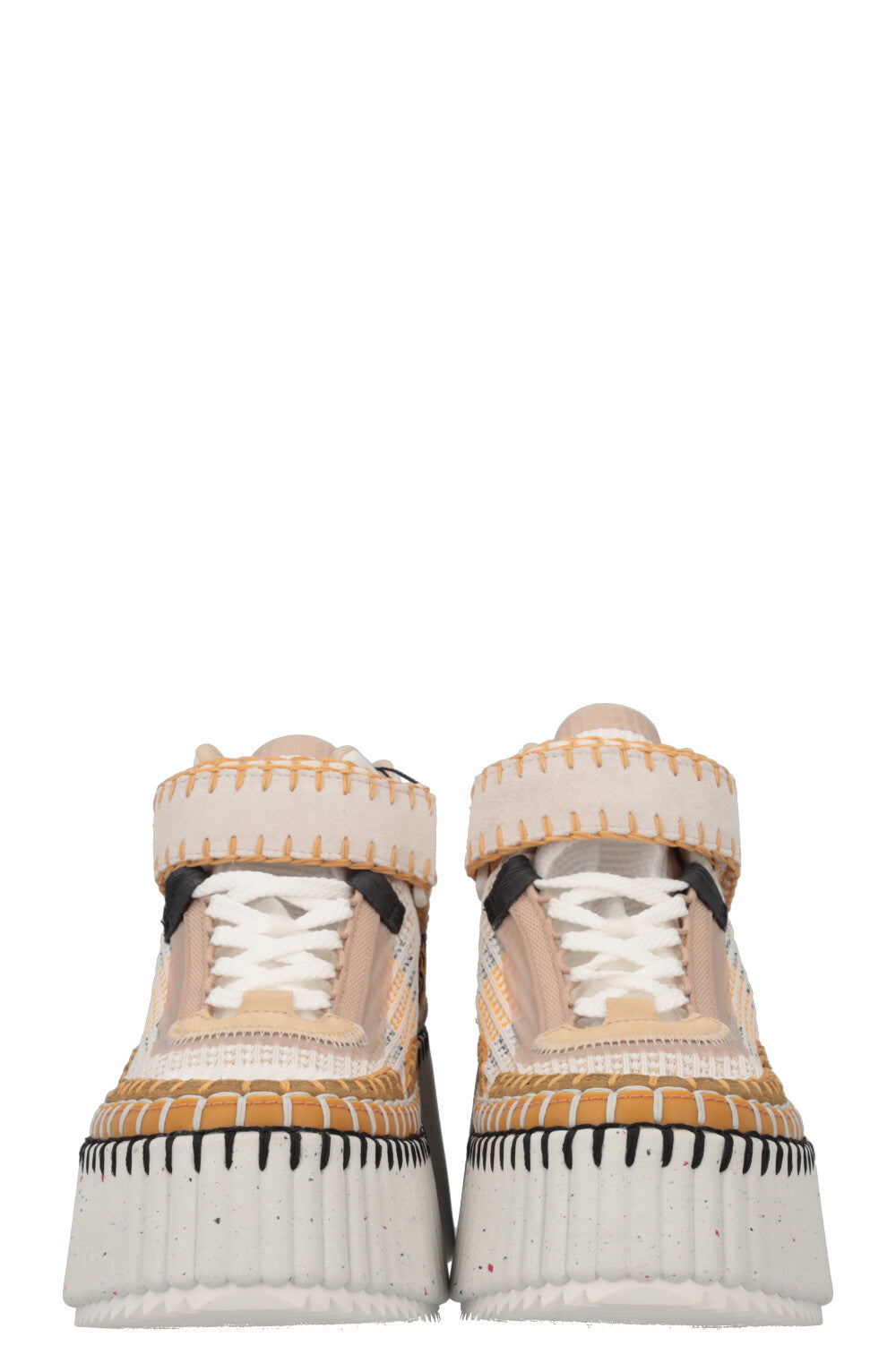 CHLOÉ Baskets Nama Jaune Beige