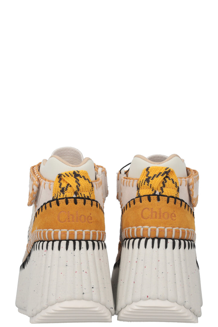 CHLOÉ Nama Sneakers Yellow Beige