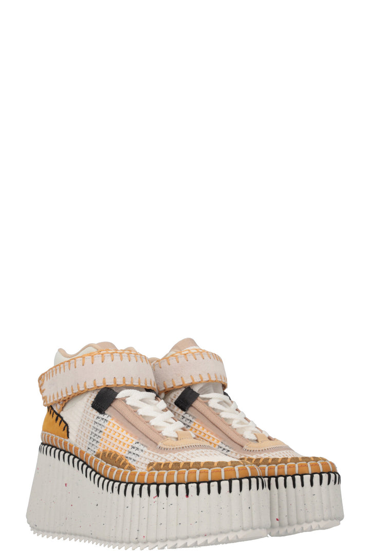 CHLOÉ Nama Sneakers Yellow Beige