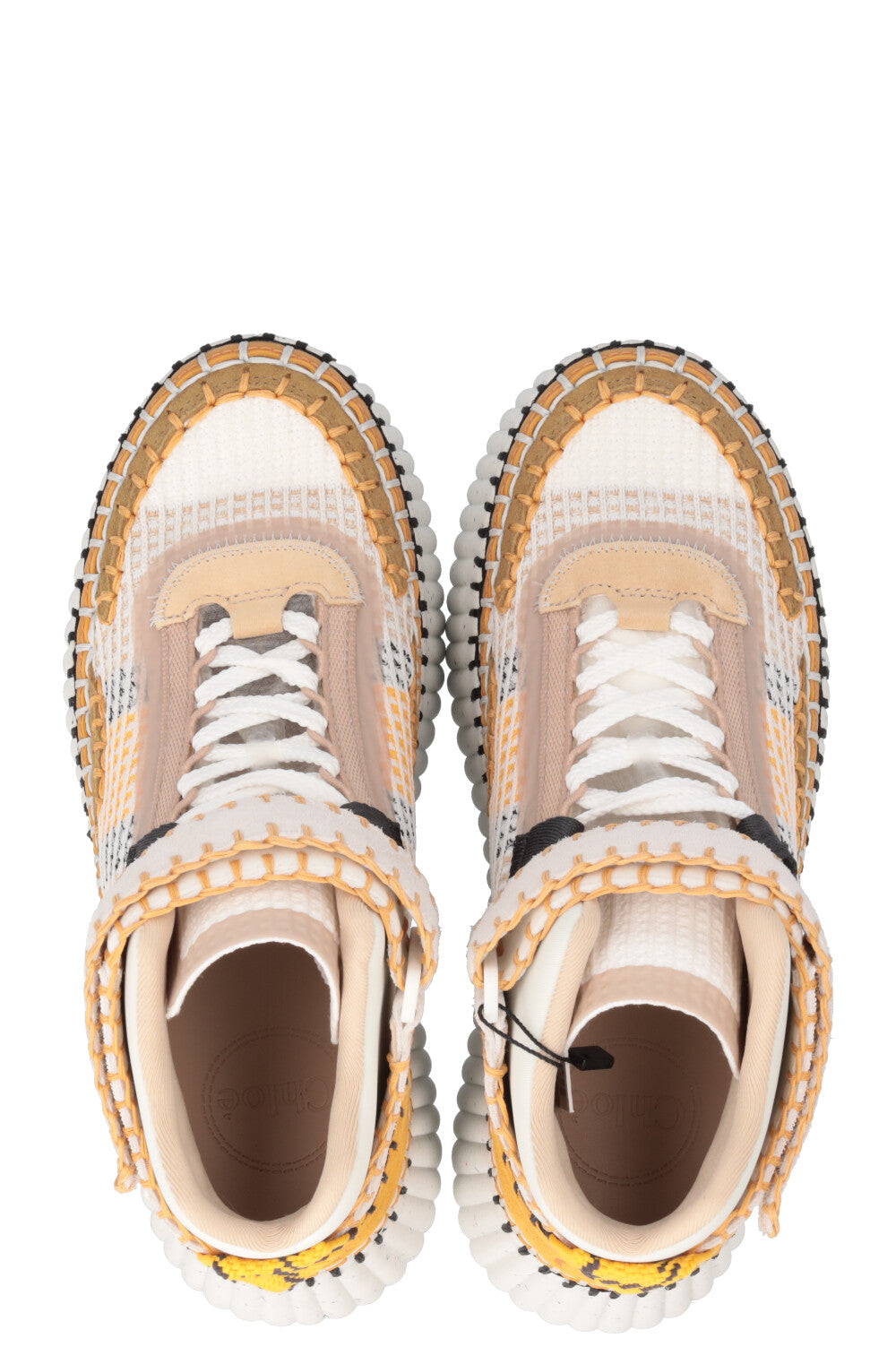 CHLOÉ Nama Sneakers Yellow Beige