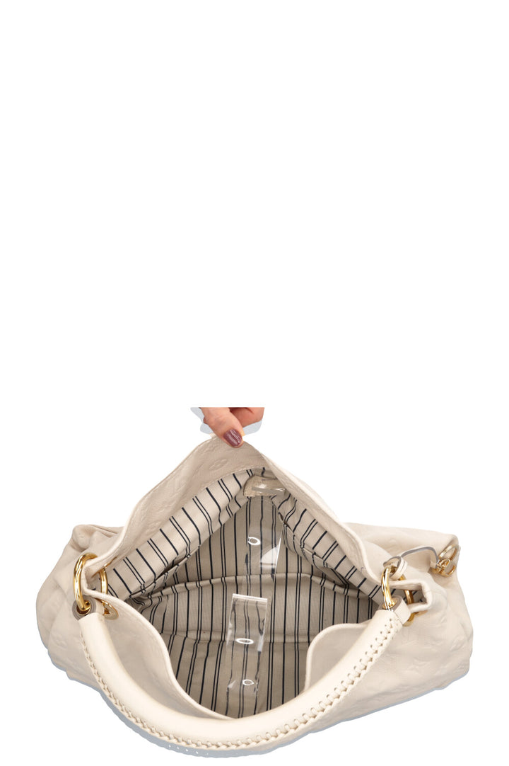 LOUIS VUITTON Artsy MM Bag Empreinte Ivory