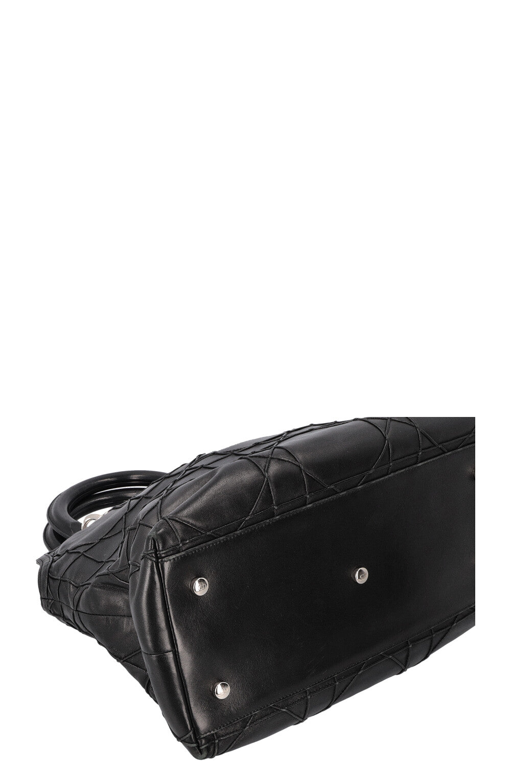 CHRISTIAN DIOR Granville Bag Cannage Leather Black