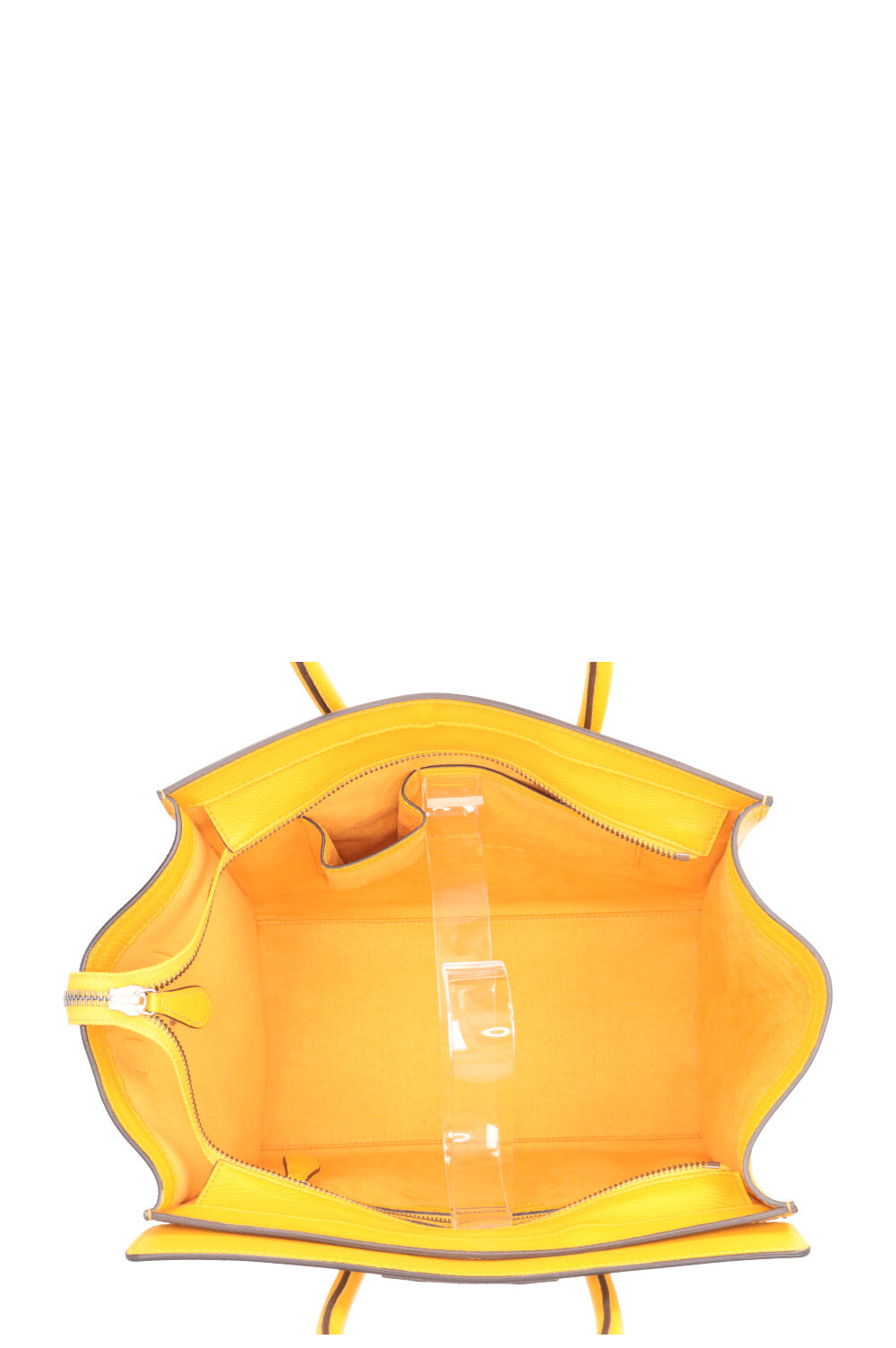 CÉLINE Mini Sac Bagage Cuir Jaune