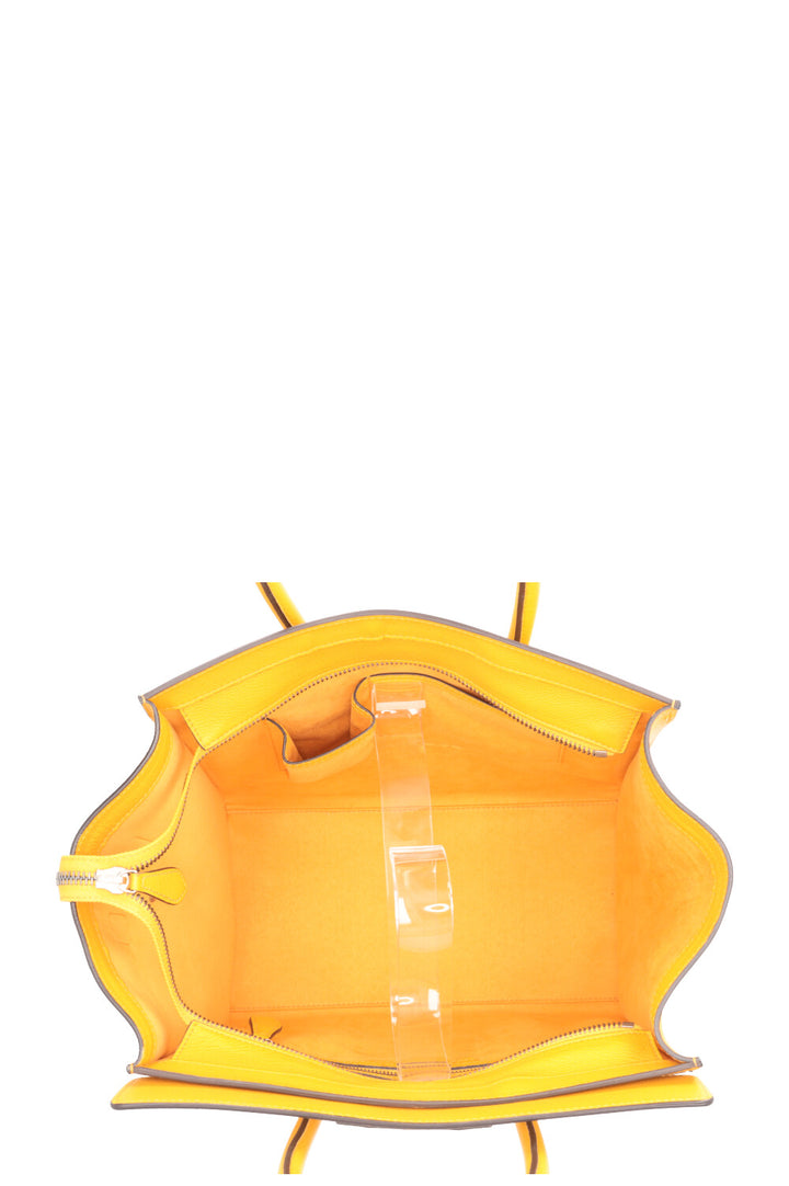 CÉLINE Mini Sac Bagage Cuir Jaune