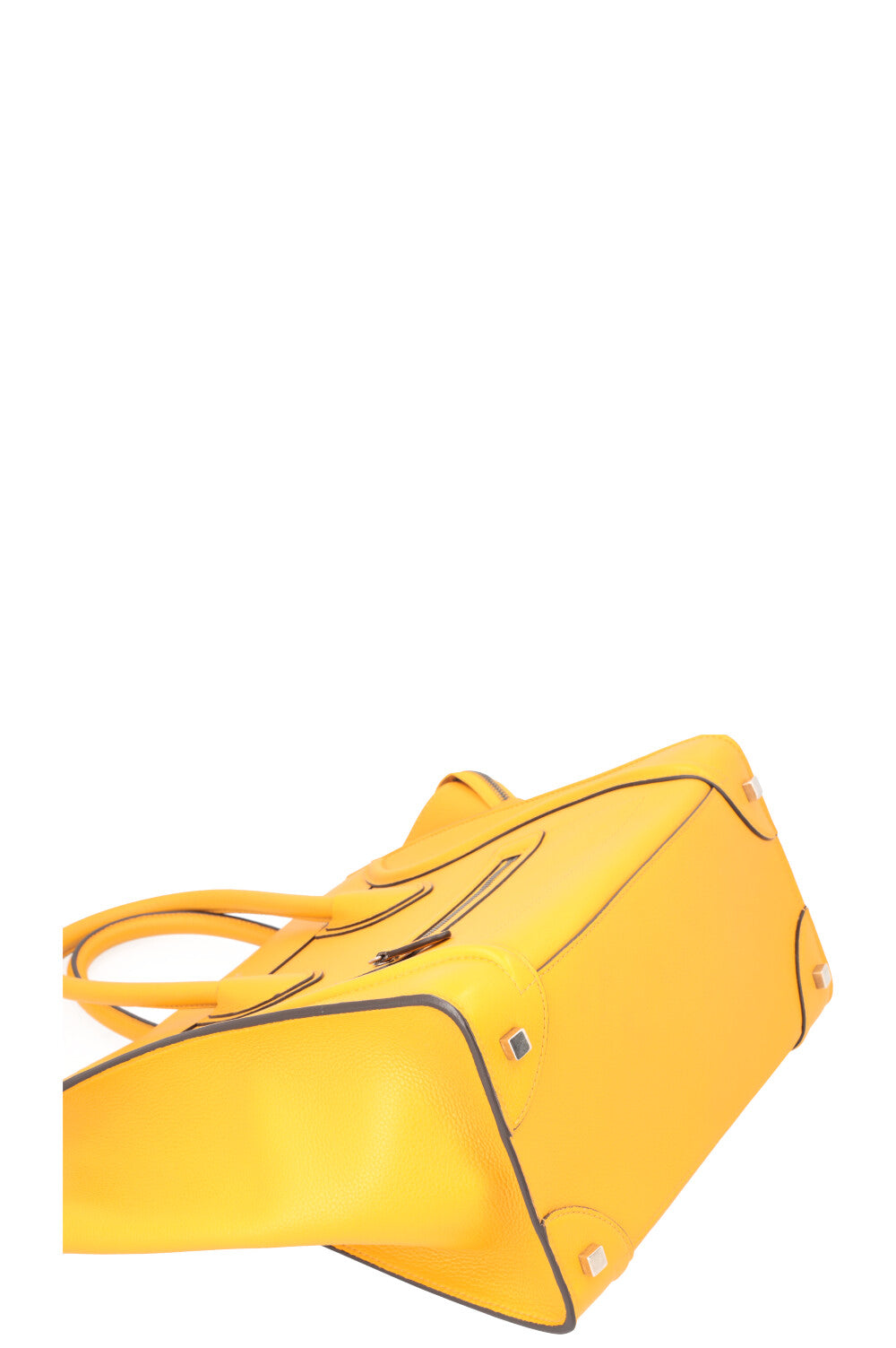 CÉLINE Mini Luggage Bag Leather Yellow