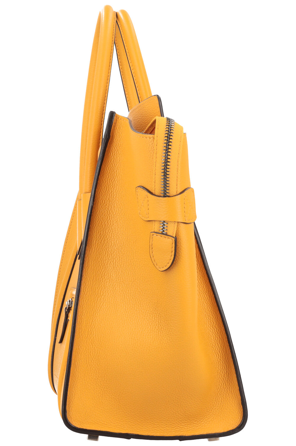 CÉLINE Mini Sac Bagage Cuir Jaune