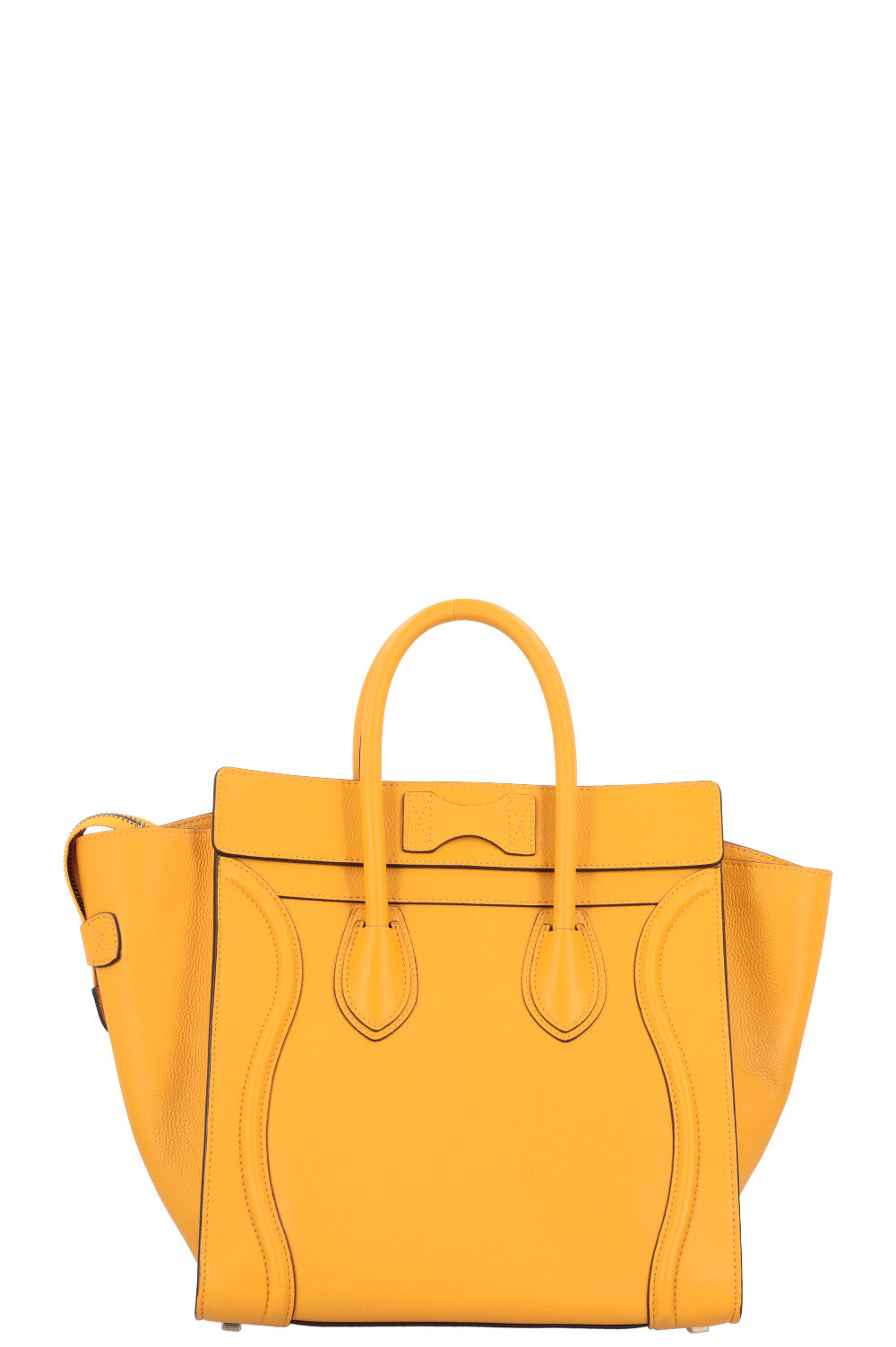 CÉLINE Mini Sac Bagage Cuir Jaune